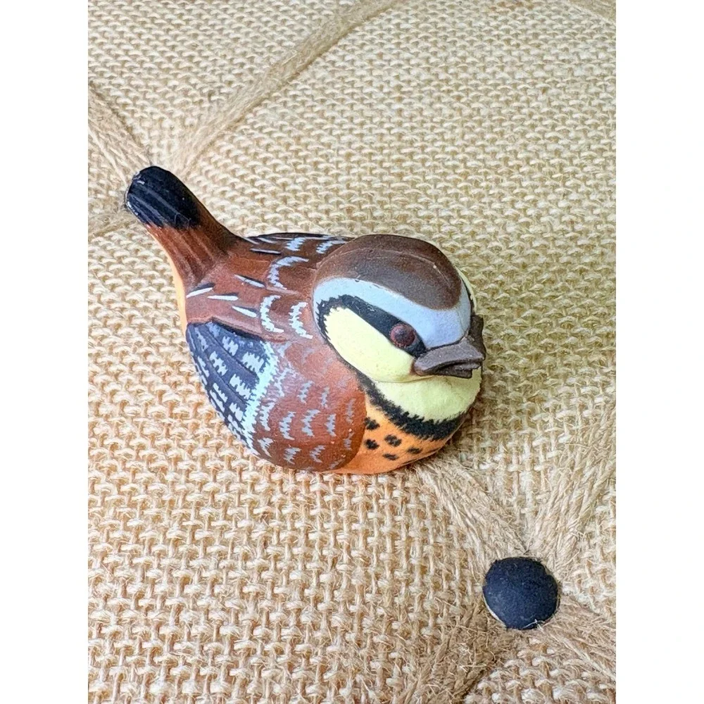 Set Of Three Cottagecore Bird Set Vintage Hong Kong Cute Miniatures Trinkets